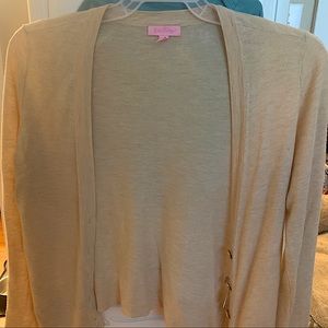 Lilly Pulitzer tan cardigan